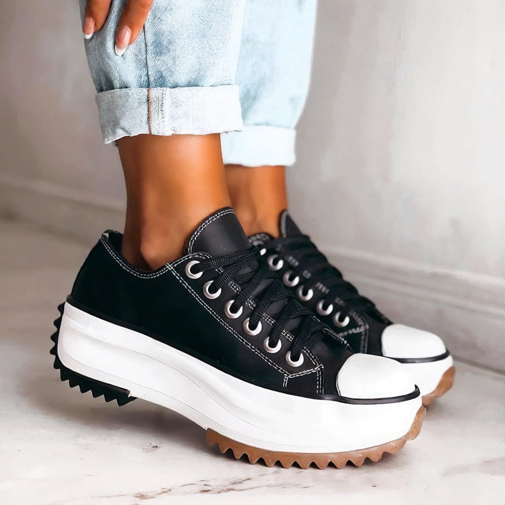 EMMA - LEATHER PLATFORM SNEAKERS