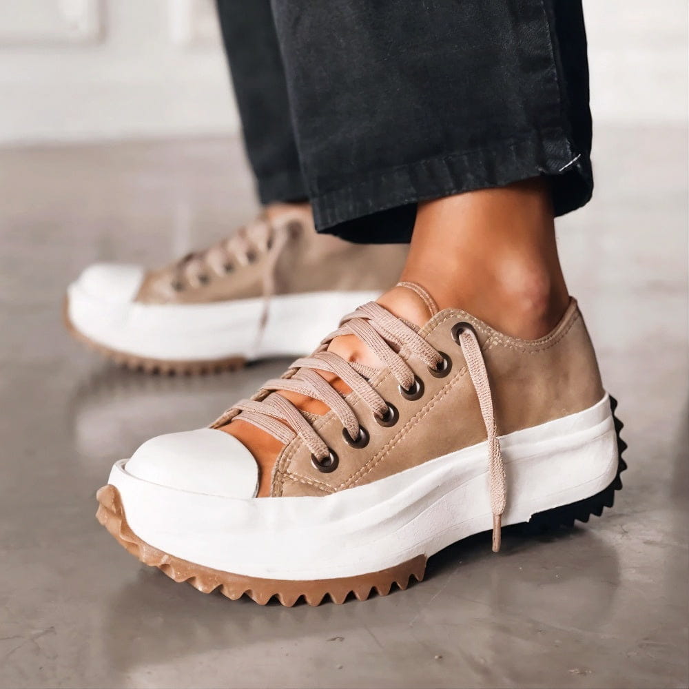 EMMA - LEATHER PLATFORM SNEAKERS