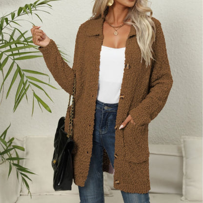 ANNETH - LONG CARDIGAN WITH POCKETS