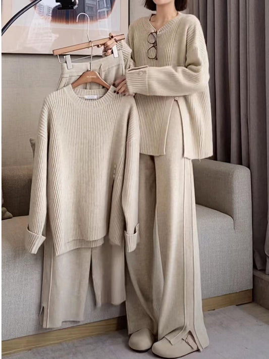 AUDREY - MODERN STYLISH KNITTED 2-PIECE SET