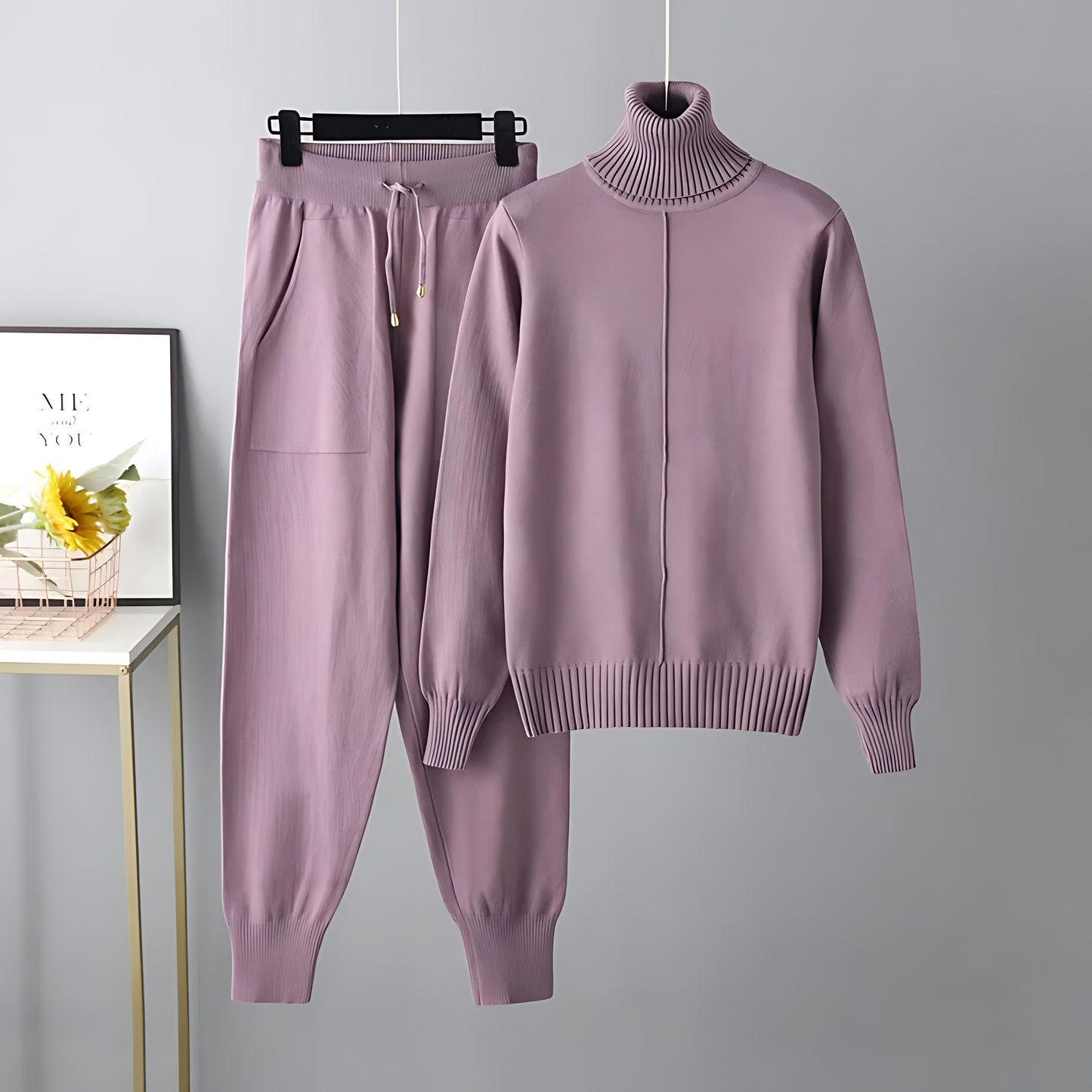 APRIL - STYLISH COMFORTABLE TURTLENECK SET