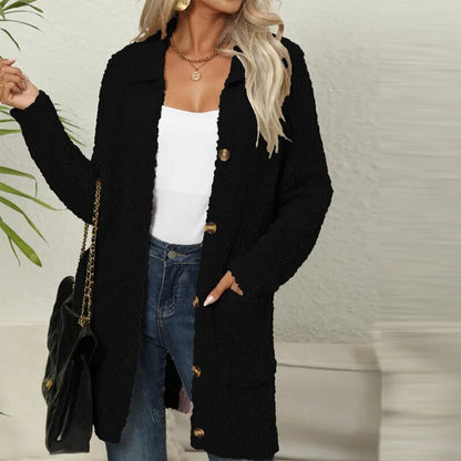 ANNETH - LONG CARDIGAN WITH POCKETS