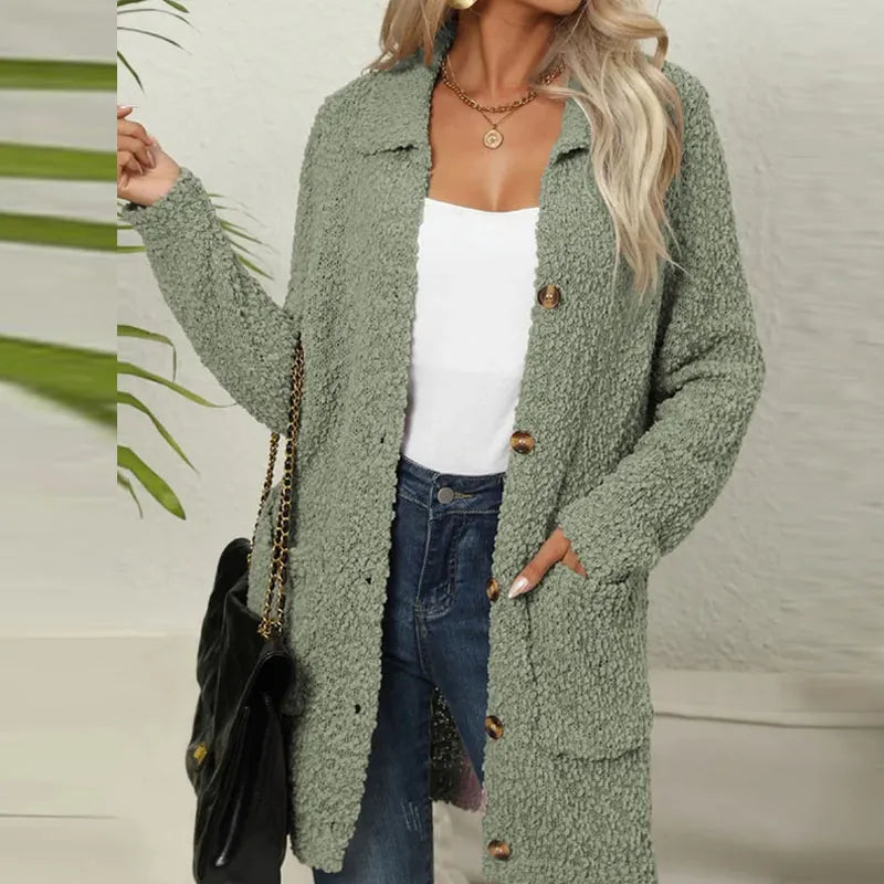 ANNETH - LONG CARDIGAN WITH POCKETS